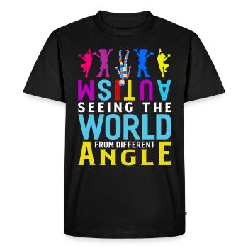 Autisme autistique Cadeau autistique autistique - T-shirt Premium bio Homme - noir - Devant - Nico (187cm)