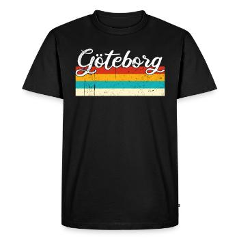 Göteborg Retro Vintage - T-shirt Premium bio Homme - noir - Devant - Nico (187cm)