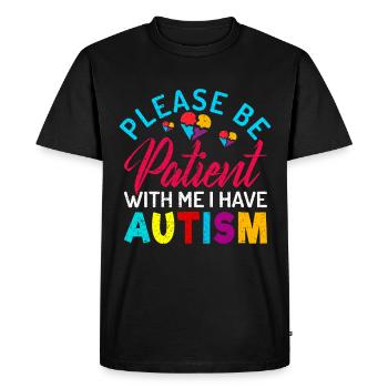 Autisme - T-shirt Premium bio Homme - noir - Devant - Nico (187cm)