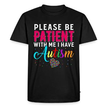 Autisme autistique Cadeau autistique autistique - T-shirt Premium bio Homme - noir - Devant - Nico (187cm)
