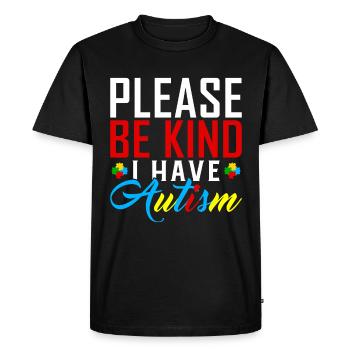 Autisme autistique Cadeau autistique autistique - T-shirt Premium bio Homme - noir - Devant - Nico (187cm)