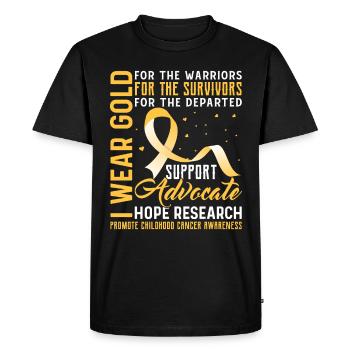 Cancer Chemotherapy Chemo Gift - Men's Premium Organic T-Shirt - black - Front - Nico (187cm)