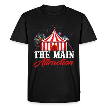 Circus Circus Tente Clown Cadeau - T-shirt Premium bio Homme - noir - Devant - Nico (187cm)