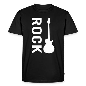E Guitare Rock - T-shirt Premium bio Homme - noir - Devant - Nico (187cm)