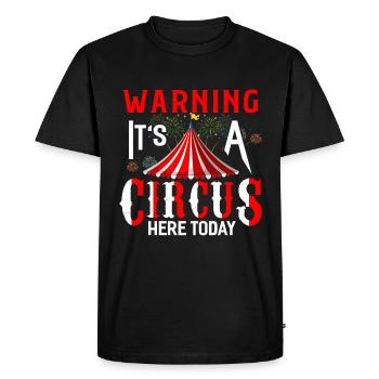Circus Circus Tente Clown Cadeau - T-shirt Premium bio Homme - noir - Devant - Nico (187cm)