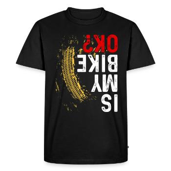 Dirt Bike - Männer Premium Bio T-Shirt - Schwarz - Vorne - Nico (187cm)