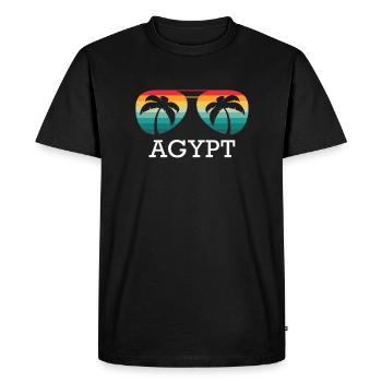 Egypt Holiday Travel Summer Sun Souvenir - Men's Premium Organic T-Shirt - black - Front - Nico (187cm)