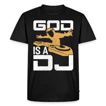 DISC-JOCKEY - T-shirt Premium bio Homme - noir - Devant - Nico (187cm)