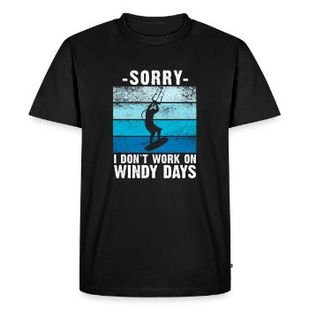Kitesurf Kite Surf Planche à voile Kitesurf Kite - T-shirt Premium bio Homme - noir - Devant - Nico (187cm)