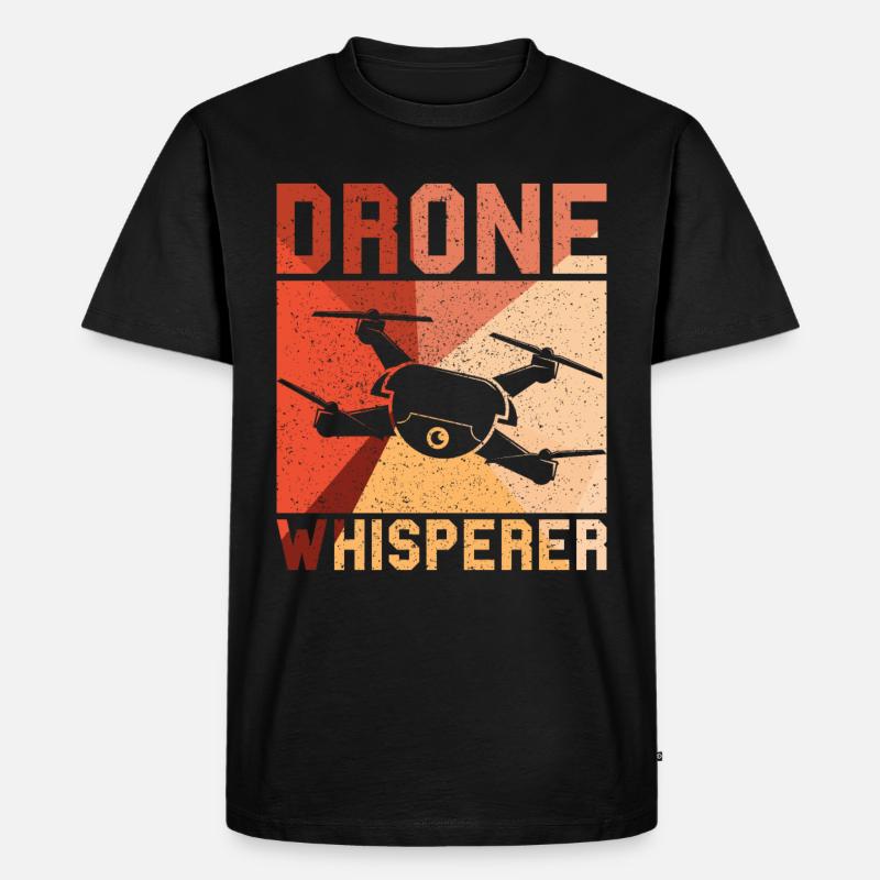 Drone - Männer Premium Bio T-Shirt - Schwarz