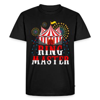 Cirque - T-shirt Premium bio Homme - noir - Devant - Nico (187cm)