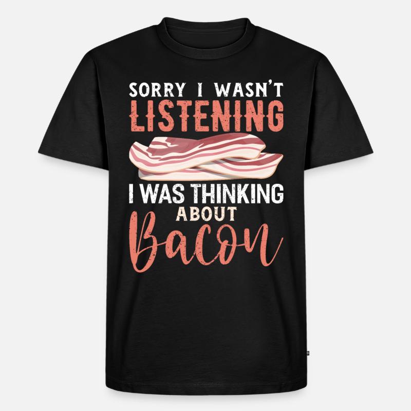Bacon - Männer Premium Bio T-Shirt - Schwarz