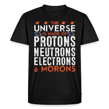 Chimie - T-shirt Premium bio Homme - noir - Devant - Nico (187cm)