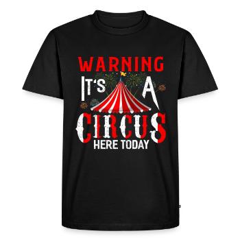 Cirque - T-shirt Premium bio Homme - noir - Devant - Nico (187cm)