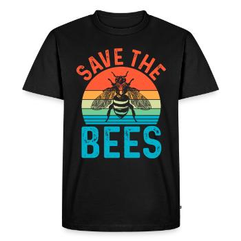 Apiculteur Apiculture Abeilles Miel Abeille Miel Cadeau - T-shirt Premium bio Homme - noir - Devant - Nico (187cm)