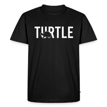 Turtle turtle - Men's Premium Organic T-Shirt - black - Front - Nico (187cm)