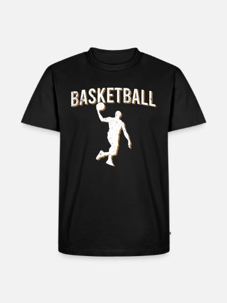 Basketball - Männer Premium Bio T-Shirt - Schwarz