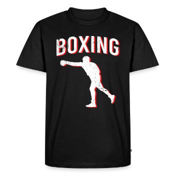 Boxing boxing - Men's Premium Organic T-Shirt - black - Front - Nico (187cm)