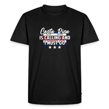 Costa Rica - Costa Rica Dicton - T-shirt Premium bio Homme - noir - Devant - Nico (187cm)