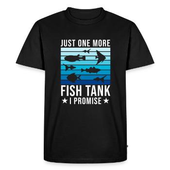 Aquarium Fish Fish Aquarium Hobby Cadeau - T-shirt Premium bio Homme - noir - Devant - Nico (187cm)