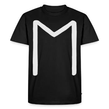 Futhark Runic Alphabet Ehwaz - Men's Premium Organic T-Shirt - black - Front - Nico (187cm)
