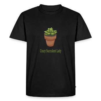 Succulent Plants - Men's Premium Organic T-Shirt - black - Front - Nico (187cm)