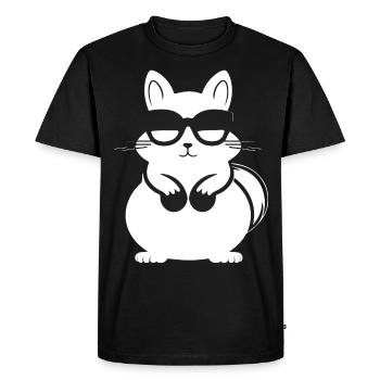 Funny Squirrel Wearing Sunglasses Squirrels - Men's Premium Organic T-Shirt - black - Front - Nico (187cm)