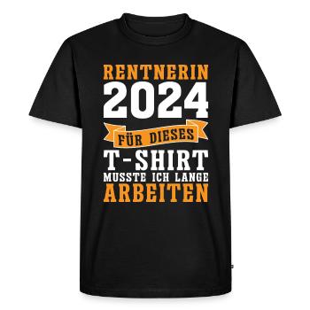 Retraité 2024 Retraite Retraite Drôles De Femmes - T-shirt Premium bio Homme - noir - Devant - Nico (187cm)