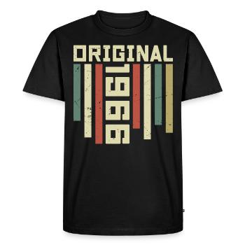 1966 Cadeau Rétro 1966 Cadeau Anniversaire 58 ans - T-shirt Premium bio Homme - noir - Devant - Nico (187cm)