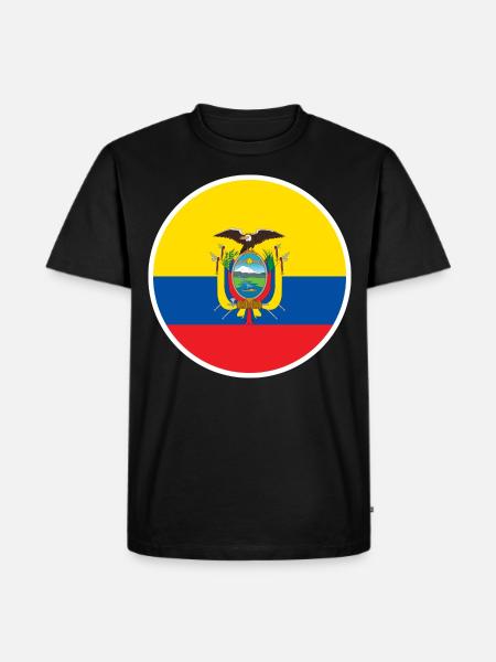 Ecuador Ecuadorian Flag - Men's Premium Organic T-Shirt - black
