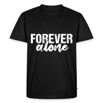 Forever Alone - T-shirt Premium bio Homme - noir - Devant - Nico (187cm)