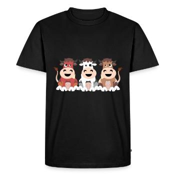Agriculteur agriculteur tracteur agricole cadeau - T-shirt Premium bio Homme - noir - Devant - Nico (187cm)