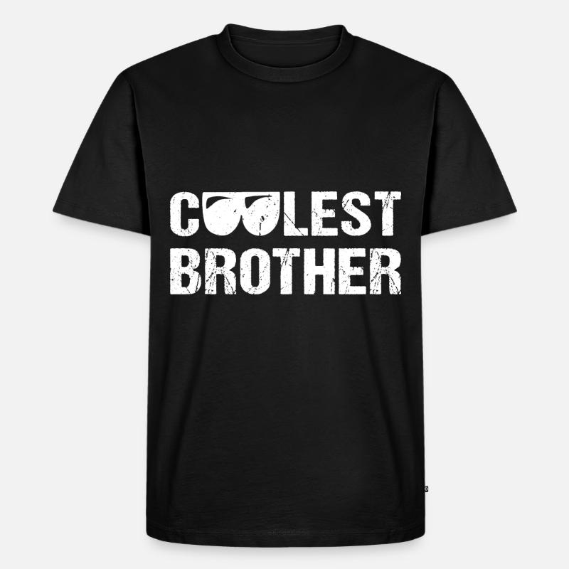 Cooles Brother Cool Bruder - Männer Premium Bio T-Shirt - Schwarz