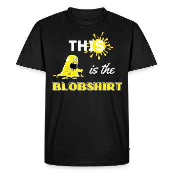 Gift blob humor funny fan - Men's Premium Organic T-Shirt - black - Front - Nico (187cm)