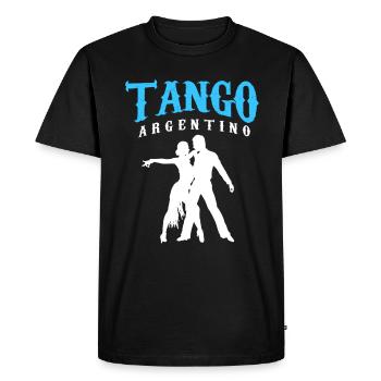 Tango argentin - T-shirt Premium bio Homme - noir - Devant - Nico (187cm)