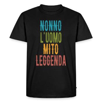 Nonno Uomo Mito Leggenda Regalo - T-shirt Premium bio Homme - noir - Devant - Nico (187cm)