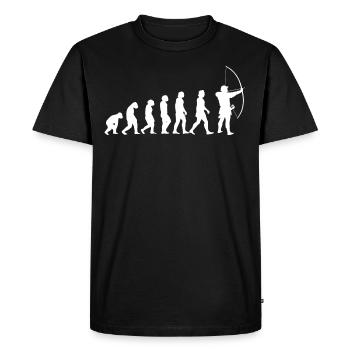 Archer archer archer flèche et arc - T-shirt Premium bio Homme - noir - Devant - Nico (187cm)