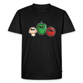 Veggies Sunglasses Gardening Vegetables - T-shirt Premium bio Homme - noir - Devant - Nico (187cm)