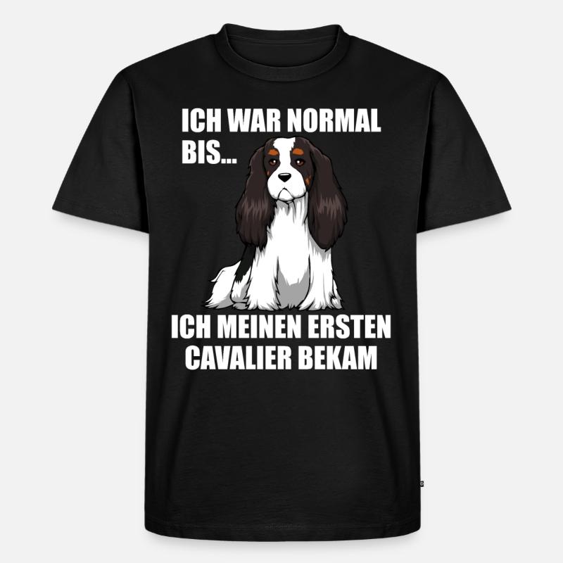 Cavalier King Charles Hundemotiv Geschenkidee - Männer Premium Bio T-Shirt - Schwarz