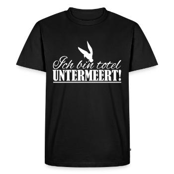 Je dois aller à la mer d’Allemagne du Nord Mer Baltique Mer du Nord - T-shirt Premium bio Homme - noir - Devant - Nico (187cm)