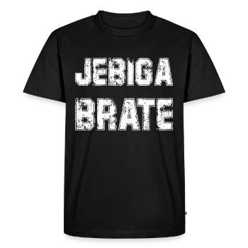 Jebiga Brate Argot balkanique Bosnie Croatie Serbie - T-shirt Premium bio Homme - noir - Devant - Nico (187cm)