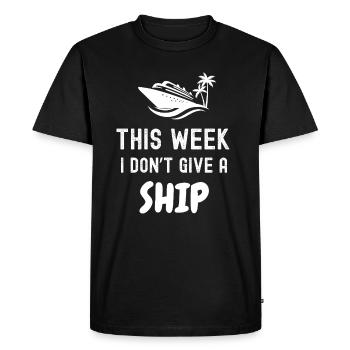 Cruise Cruise Ship Steamer Sea Holidays - Men's Premium Organic T-Shirt - black - Front - Nico (187cm)