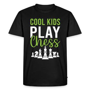 Cool Kids Joue aux échecs - Checkmate Chess Player - T-shirt Premium bio Homme - noir - Devant - Nico (187cm)