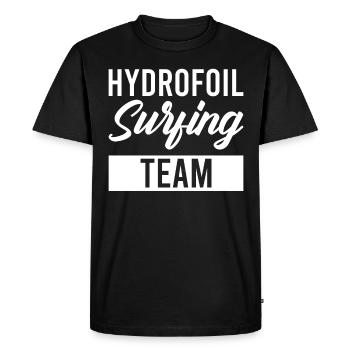 Équipe de surf Hydrofoil - Wingfoil Surf - T-shirt Premium bio Homme - noir - Devant - Nico (187cm)