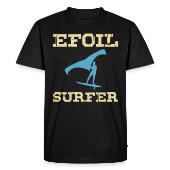 Efoil Surfer Planche de surf électrique Hydroptère Wingfoil - T-shirt Premium bio Homme - noir - Devant - Nico (187cm)