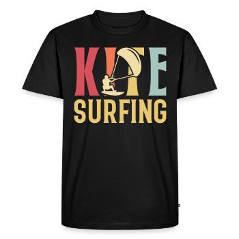 Kitesurfing is my Therapy - Kitesurfing - Men's Premium Organic T-Shirt - black - Front - Nico (187cm)