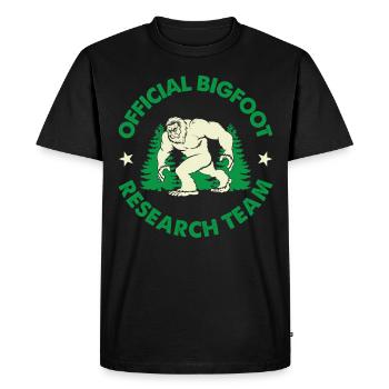 Certified Bigfoot Research Team - Men's Premium Organic T-Shirt - black - Front - Nico (187cm)