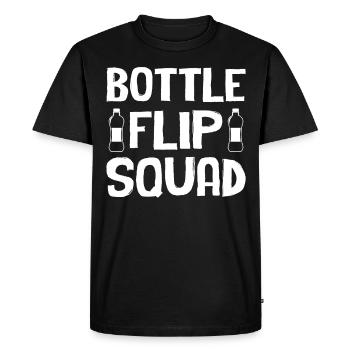 Bottle Flipping - Bottle Flip Squad - Men's Premium Organic T-Shirt - black - Front - Nico (187cm)