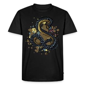 serpent - T-shirt Premium bio Homme - noir - Devant - Nico (187cm)