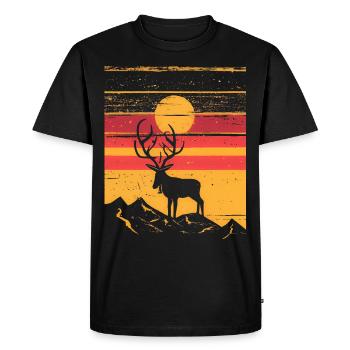 Kuusamo Finlande Dans La Nature #6 - T-shirt Premium bio Homme - noir - Devant - Nico (187cm)
